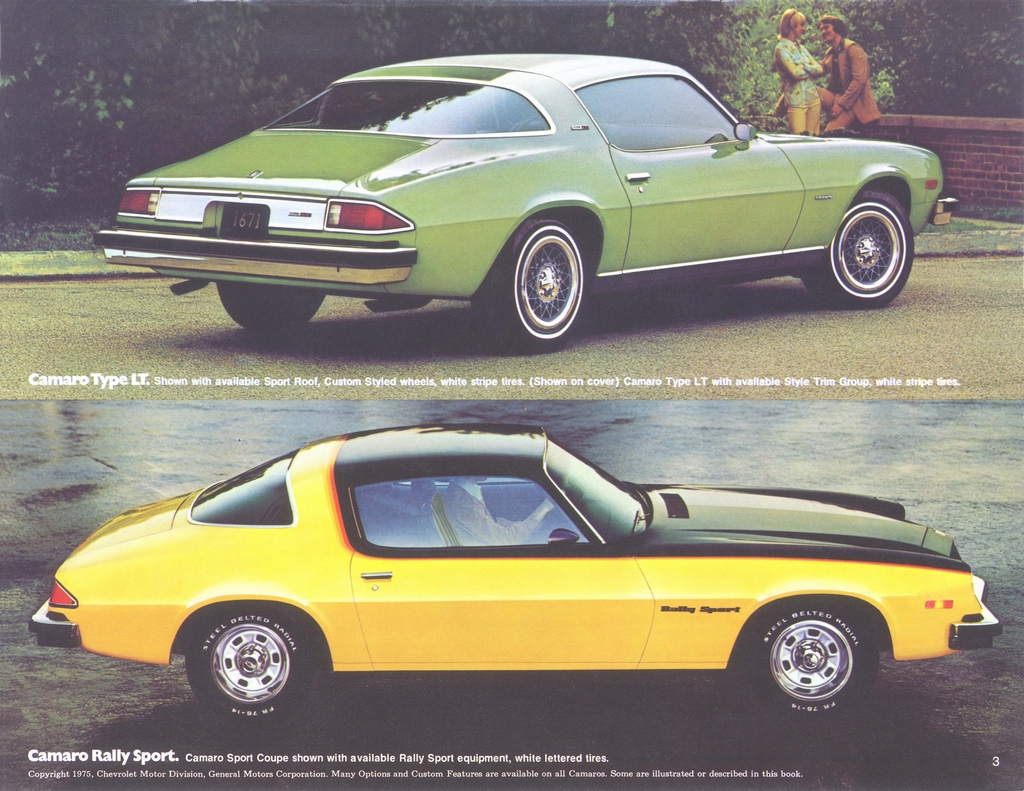 1976 Chev Camaro Revised Brochure Page 3